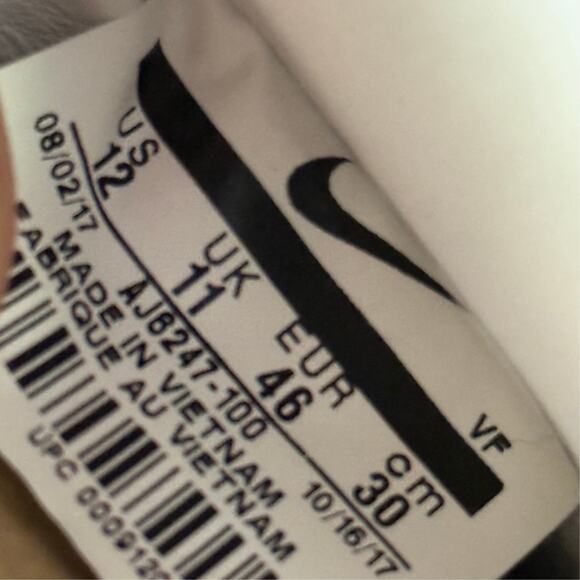 Size 12 - Nike Acronym Men's AF100 2017 Lunar Force 1 Low - Picture 6 of 7